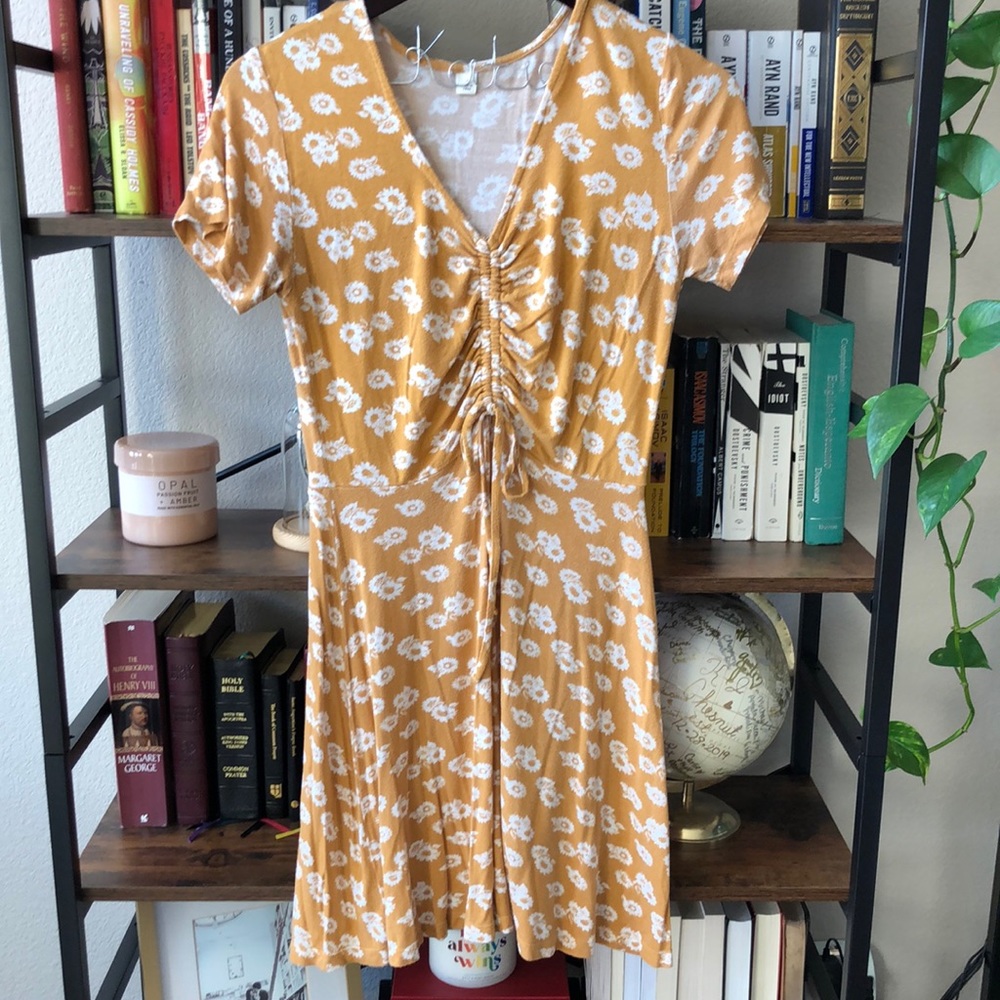 Yellow and White Floral Size Small Dress